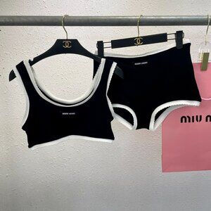 Miu Miu elegant two-piece swimsuit (without padding) Size S